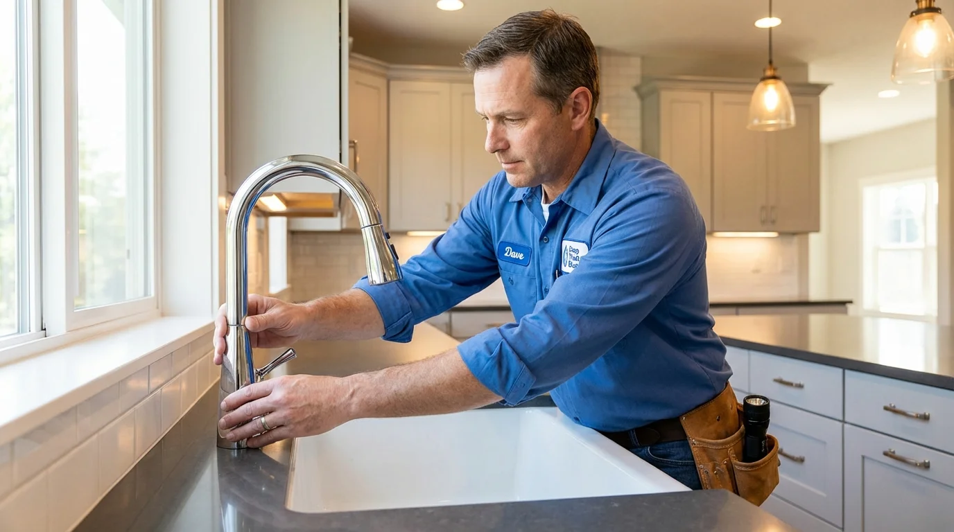 Kitchen faucet installation by Johns Plumbing LLC in Lanai City